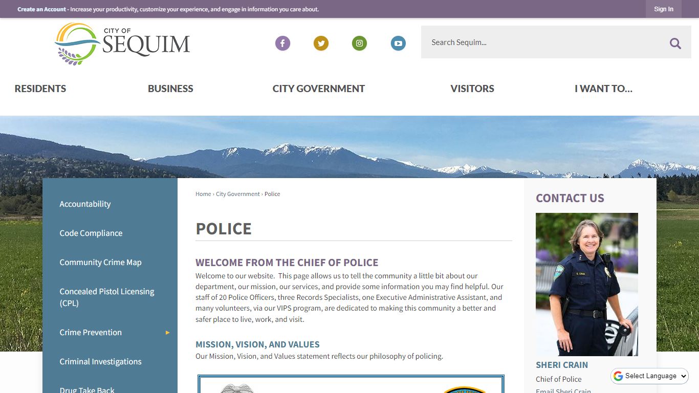 Police | Sequim, WA - Official Website